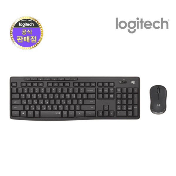 [로지텍] [당일출고] 무선 데스크탑 세트, MK295 Silent (사일런트) [로지텍코리아정품] [블랙]